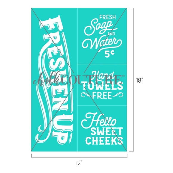 Stencil Freshen Up Chalk Couture - Picture 3 of 3